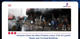 Kenyans Clean Up Looted Shops and Torched Buildings After Violent Protests