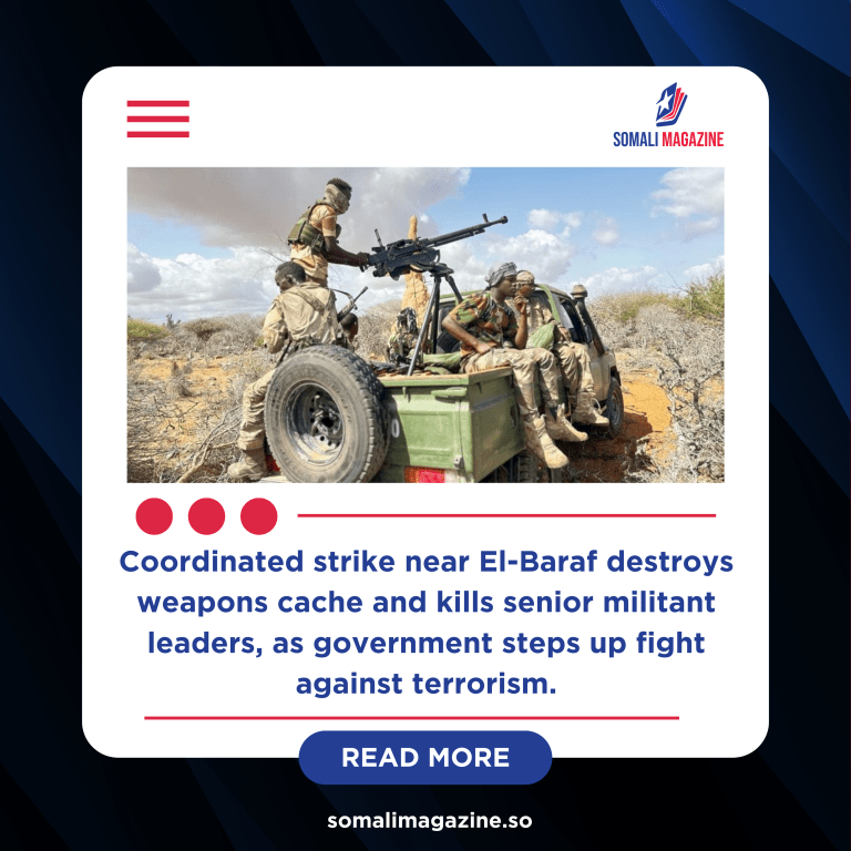 Somali Army and Allies Eliminate 13 Al-Shabaab Militants in Targeted Middle Shabelle Operation