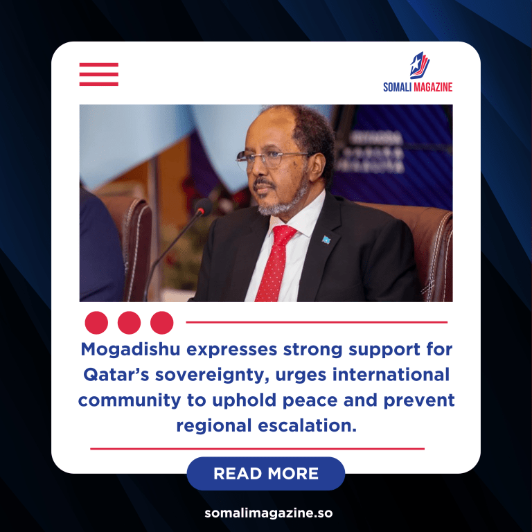 Somalia Condemns Iran’s Missile Attack on Qatar, Calls for Peace