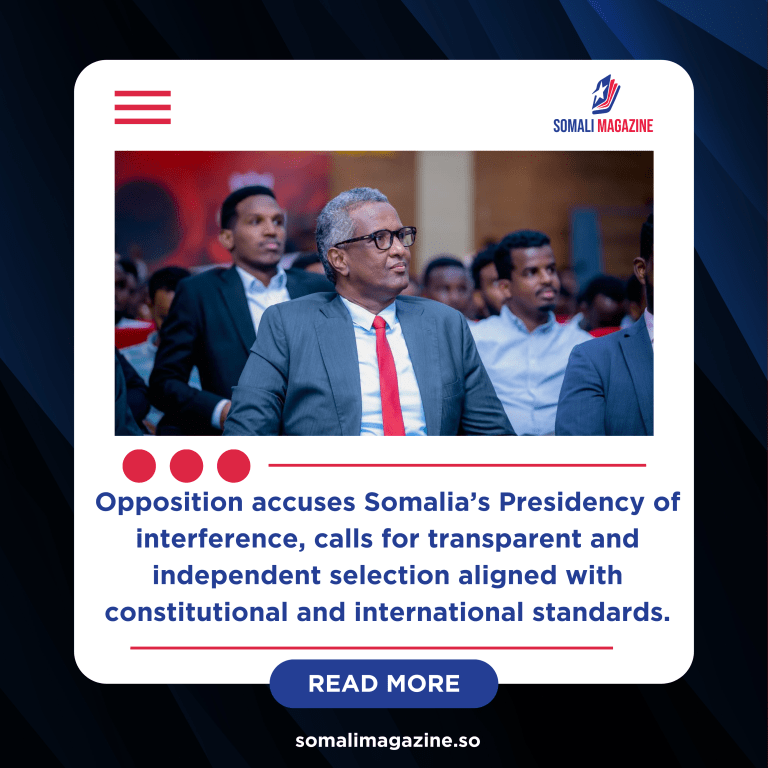 Wadajir Party Demands Suspension of Politicized Human Rights Commission Process