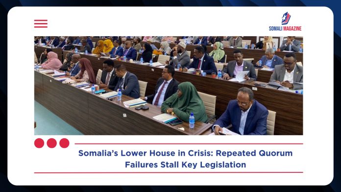 Somalia’s Lower House Faces Legislative Gridlock Amid Repeated Quorum Failures