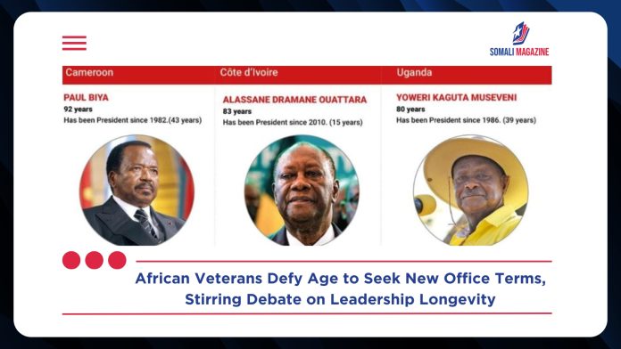African Veterans Defy Age to Seek New Office Terms, Challenging Political Norms Across the Continent