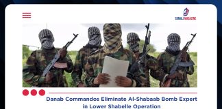 Somali Danab Commandos Kill Senior Al-Shabaab Leader in Lower Shabelle Strike