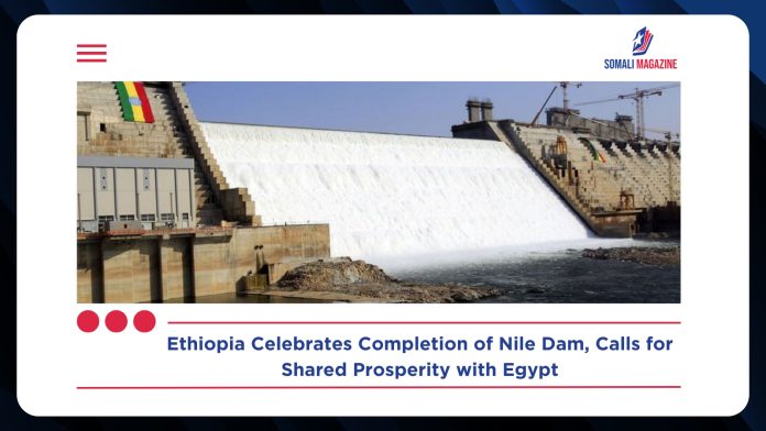 Ethiopia Completes Nile Dam, Extends Olive Branch to Egypt Amid Regional Tensions
