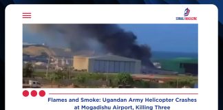 Ugandan Army Helicopter Crashes in Mogadishu, Killing Three and Sparking Investigation