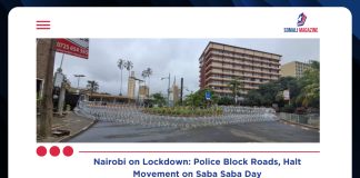 Police Block Roads, Curtail Movement of Kenyans on Saba Saba as Nairobi Grinds to a Halt