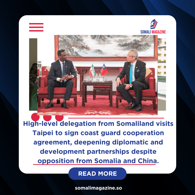 Somaliland and Taiwan Strengthen Ties with Maritime Security Deal