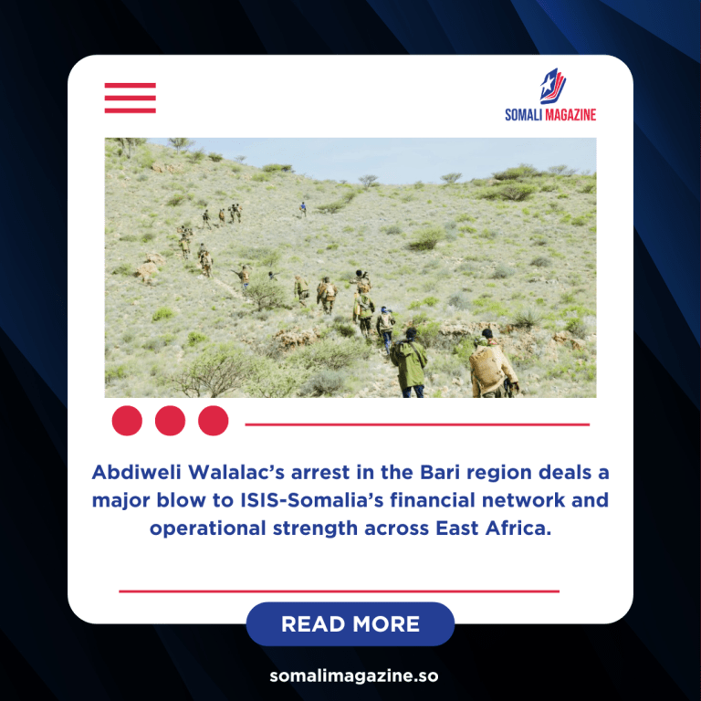 Top ISIS-Somalia Financier Captured in Joint Puntland–U.S. Operation