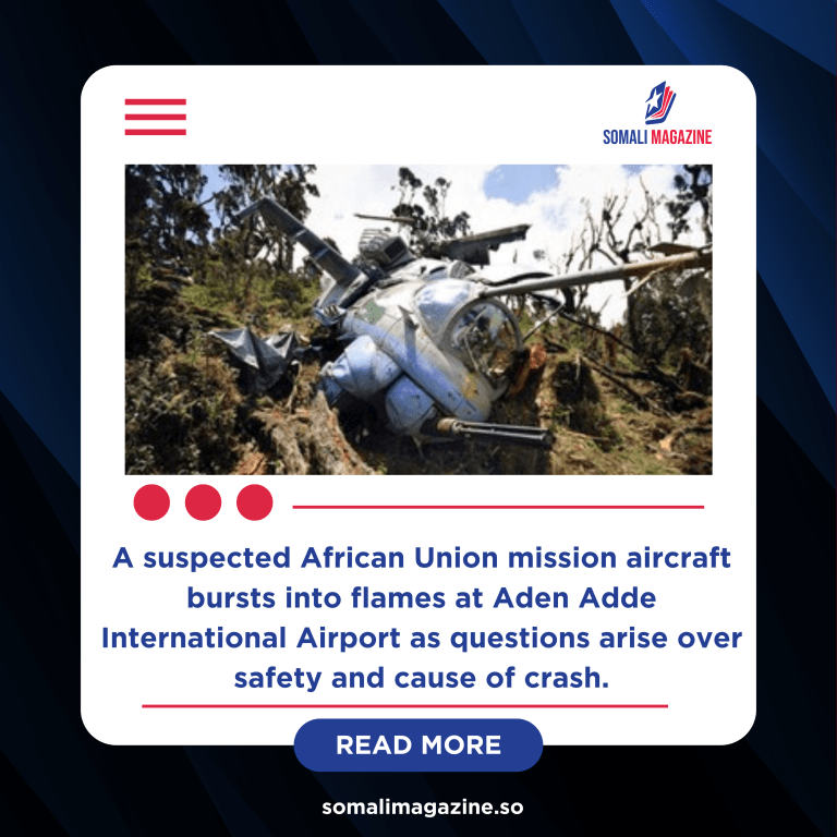 Ugandan Military Helicopter Crashes in Mogadishu—Five Missing, Three Injured
