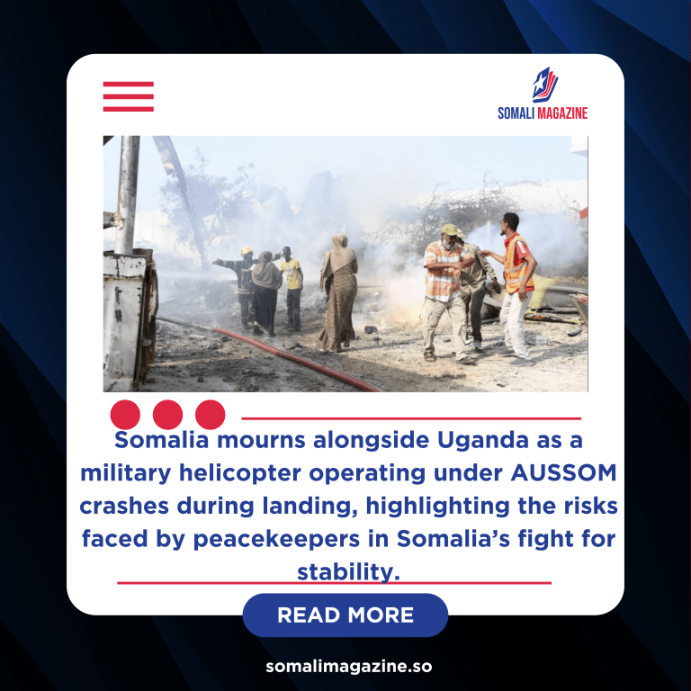 Tragedy in Mogadishu: Ugandan Military Helicopter Crash Claims Five Lives