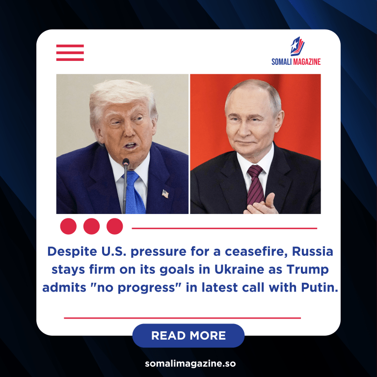 Putin Tells Trump: No Retreat in Ukraine, But Open to Peace Talks