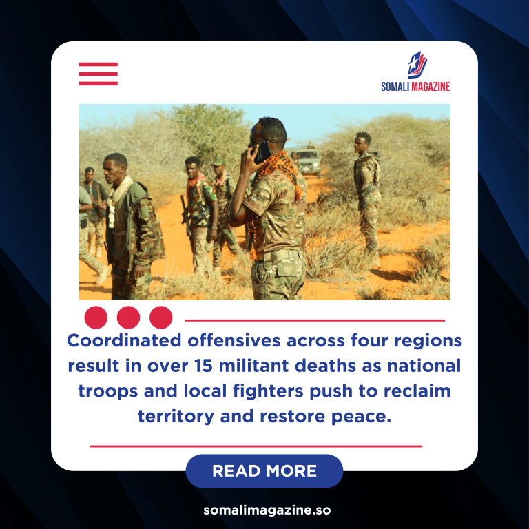 Somali Forces and Clan Militias Kill Senior al-Shabaab Leaders in Joint Operations