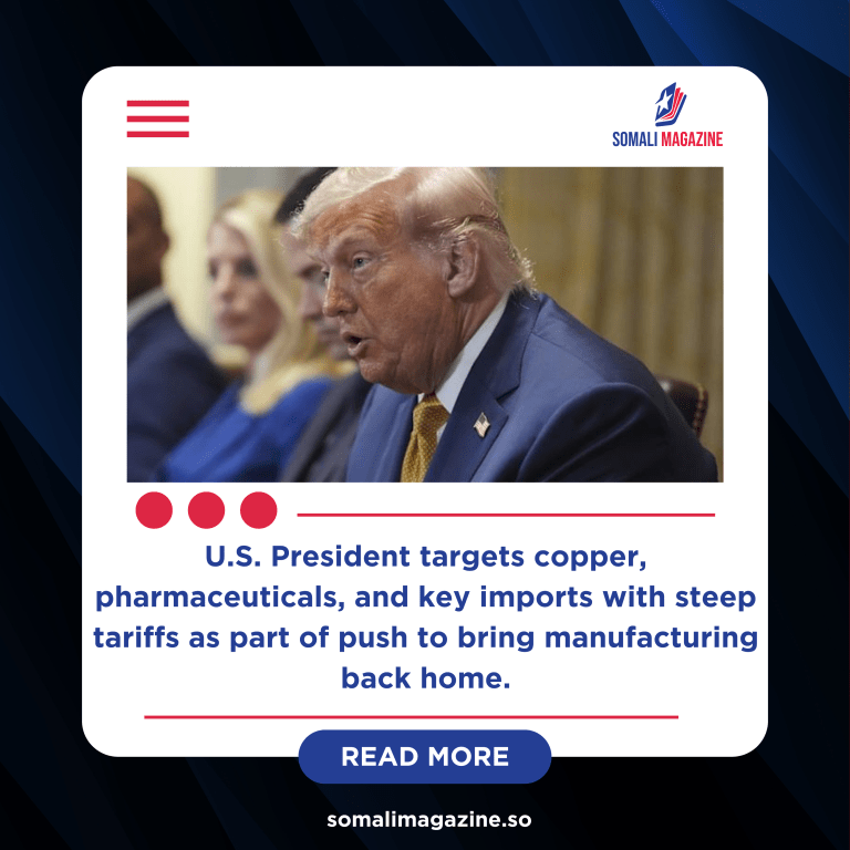 Trump Sets August 1 Deadline for 50% Copper Tariff, Signals More Industry-Specific Levies