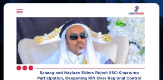 Sanaag and Haylaan Elders Reject Participation in SSC-Khaatumo Administration Amid Growing Rift