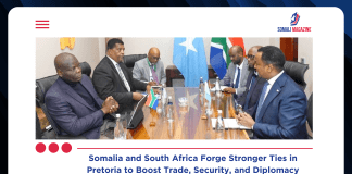 Somalia and South Africa Discuss Strengthening Bilateral Ties in Pretoria to Deepen Strategic Cooperation
