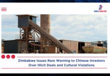 In Rare Public Stance, Zimbabwe Warns Errant Chinese Investors Over Illicit Deals and Cultural Violations