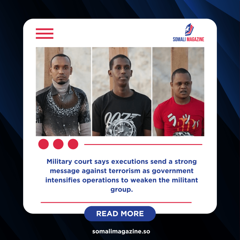 Somalia Executes Three al-Shabaab Members Over Deadly Attacks