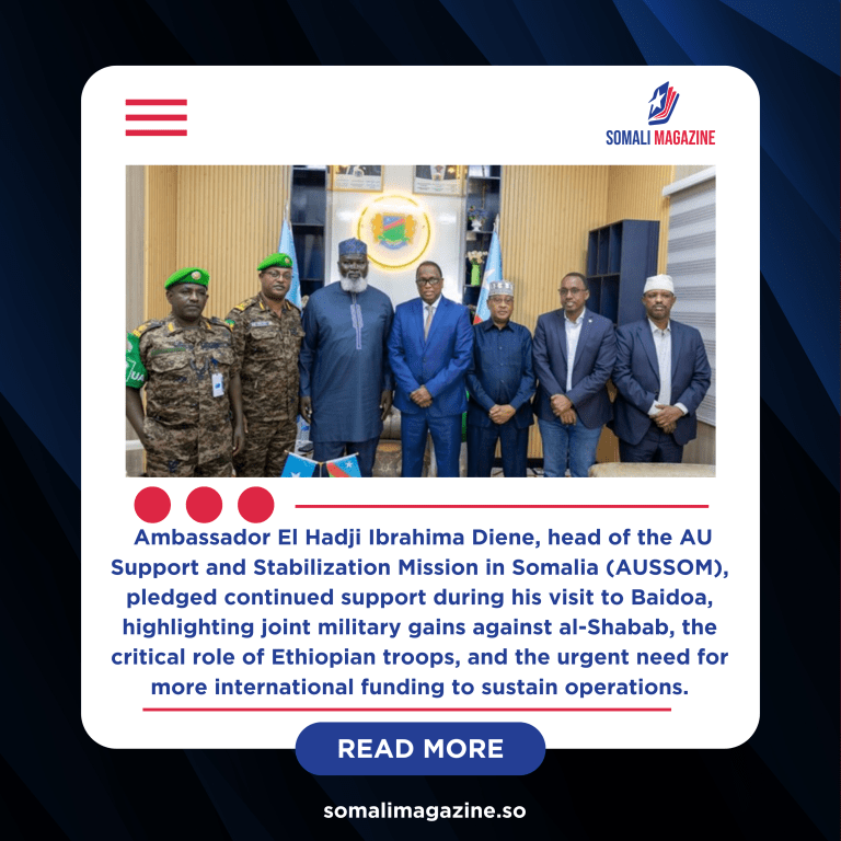 AU Envoy Reaffirms Backing for Somalia’s Stabilization Efforts