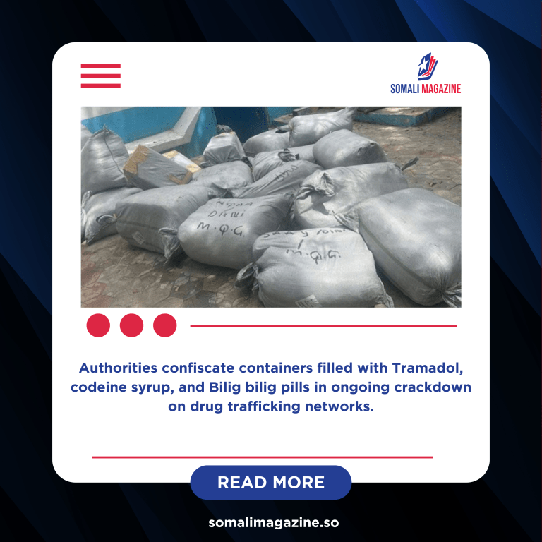 Somali Police Seize Major Narcotics Shipment at Mogadishu Port