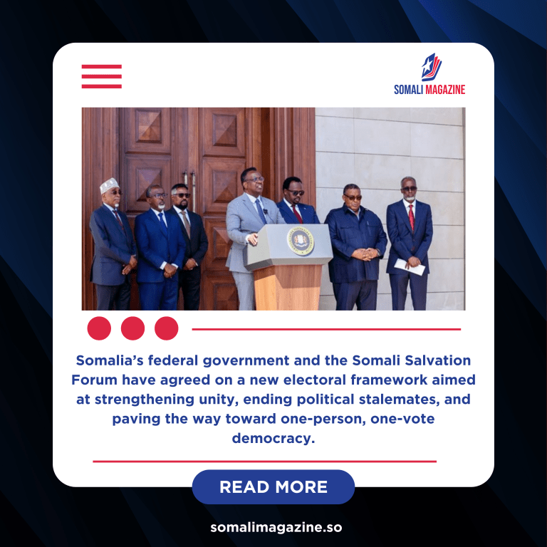Somalia Strikes Historic Deal on Elections