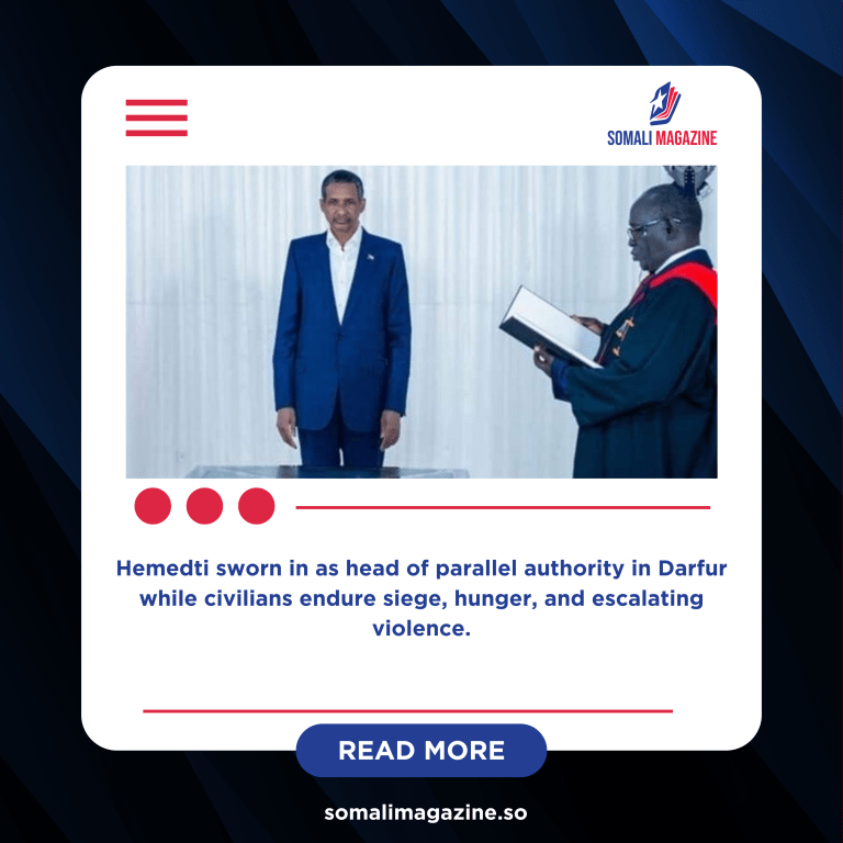 Sudan Edges Toward Partition as RSF Leader Declares Rival Government
