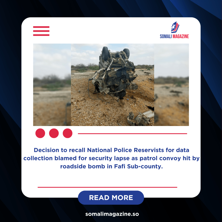 IED Attack in Garissa Injures 8 Officers Amid NPR Withdrawal Concerns