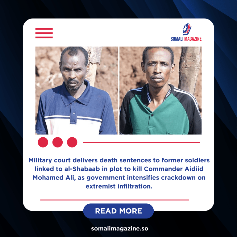 Somalia Executes Two Ex-Soldiers for Assassinating Battalion Commander