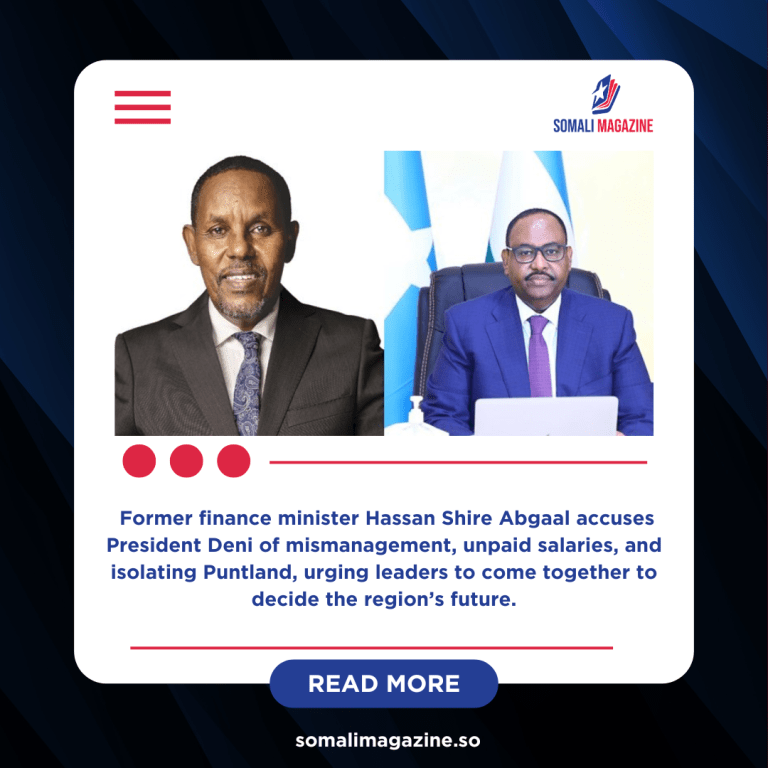 Hassan Shire Calls for Urgent Dialogue to Rescue Puntland