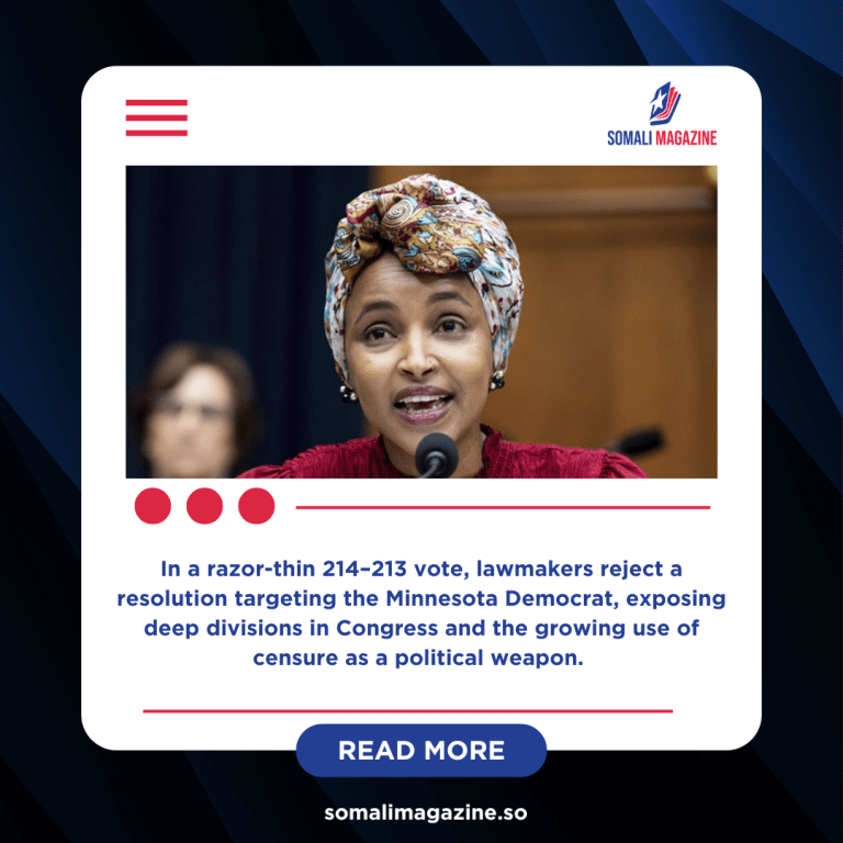 House Blocks GOP Push to Censure Ilhan Omar