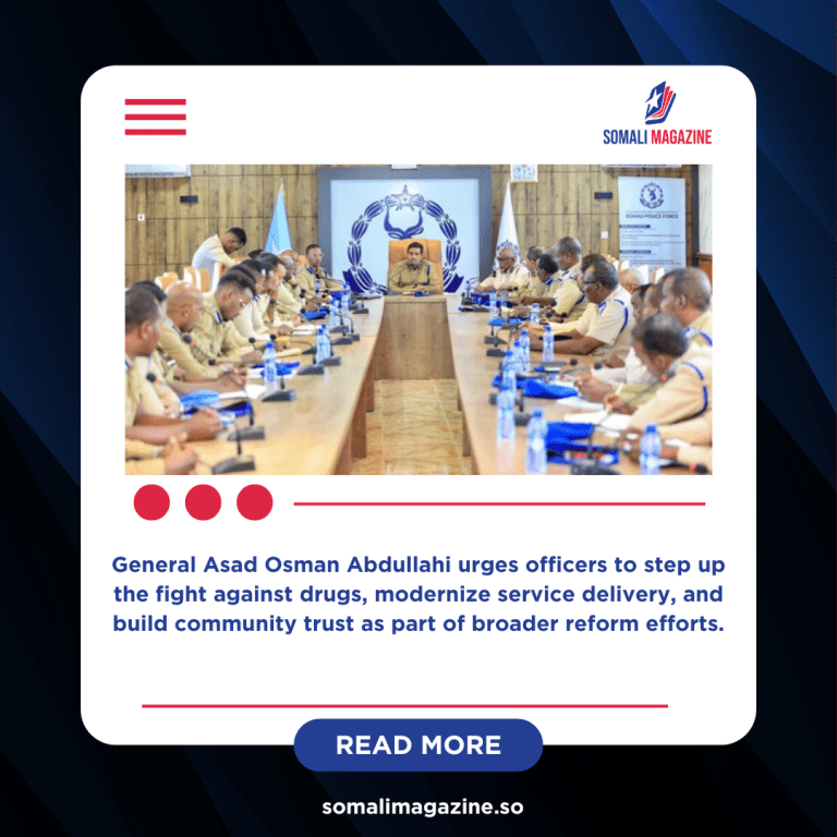 Somali Police Commander Calls for Stronger Security and Better Services in Mogadishu