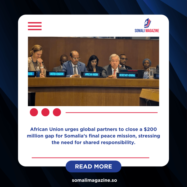 AU warns Somalia’s fragile progress at risk without urgent funding