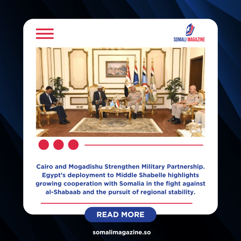 Egyptian Troops to Join Somalia Peace Mission