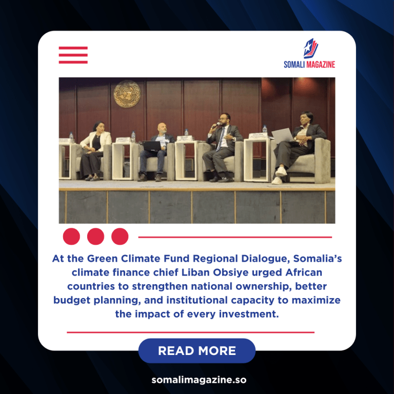 Somalia Calls for Stronger National Leadership in Climate Finance