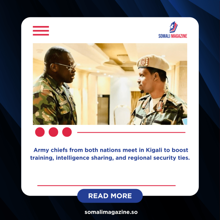 Somalia and Nigeria Strengthen Military Cooperation in Fight Against Terrorism