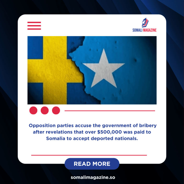 Sweden Faces Backlash Over Secret Payment to Somalia for Deportations