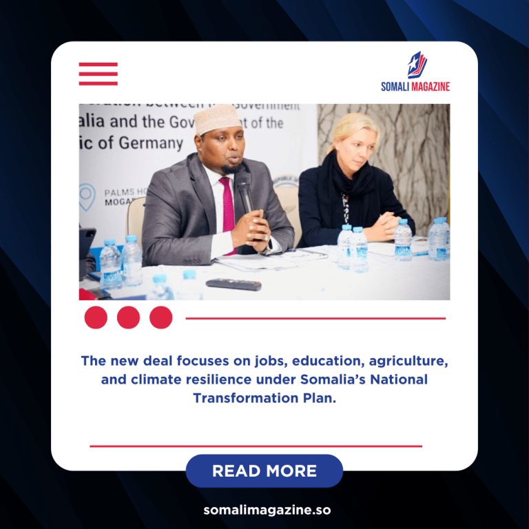 Somalia and Germany Sign €75 Million Development Agreement to Boost Growth and Resilience