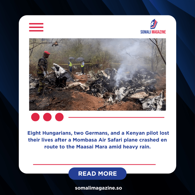 11 Killed as Tourist Plane Crashes in Kenya’s Kwale County