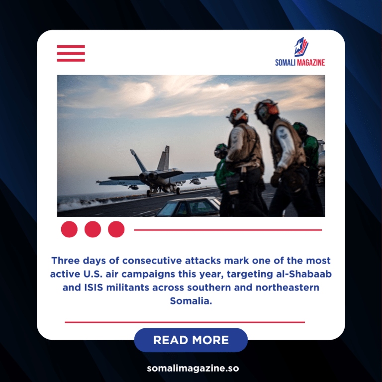 U.S. Steps Up Airstrikes in Somalia Amid Intensified Counterterrorism Push