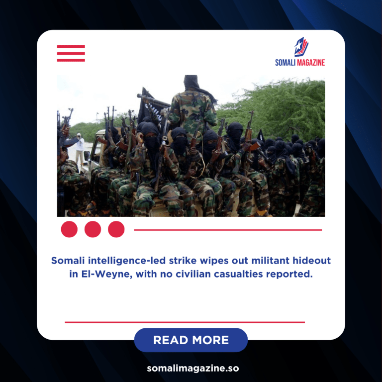 NISA and Allies Kill 23 al-Shabaab Militants in Middle Shabelle Operation