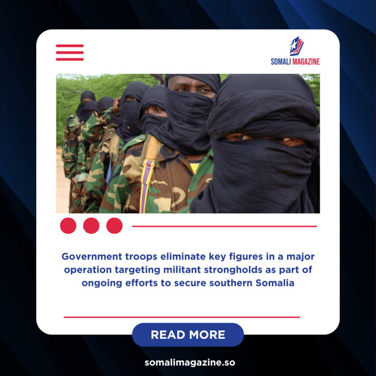 Somali Forces Kill Senior Al-Shabaab Leaders in Bay Region