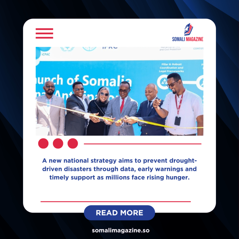 Somalia Launches Early Action Plan to Tackle Climate Crises Before They Escalate