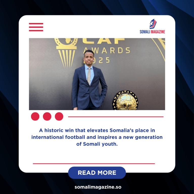 Somali Referee Omar Artan Wins Prestigious CAF Award