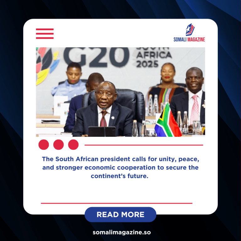 Ramaphosa Urges End to Africa’s Conflicts as G20 Opens in Johannesburg