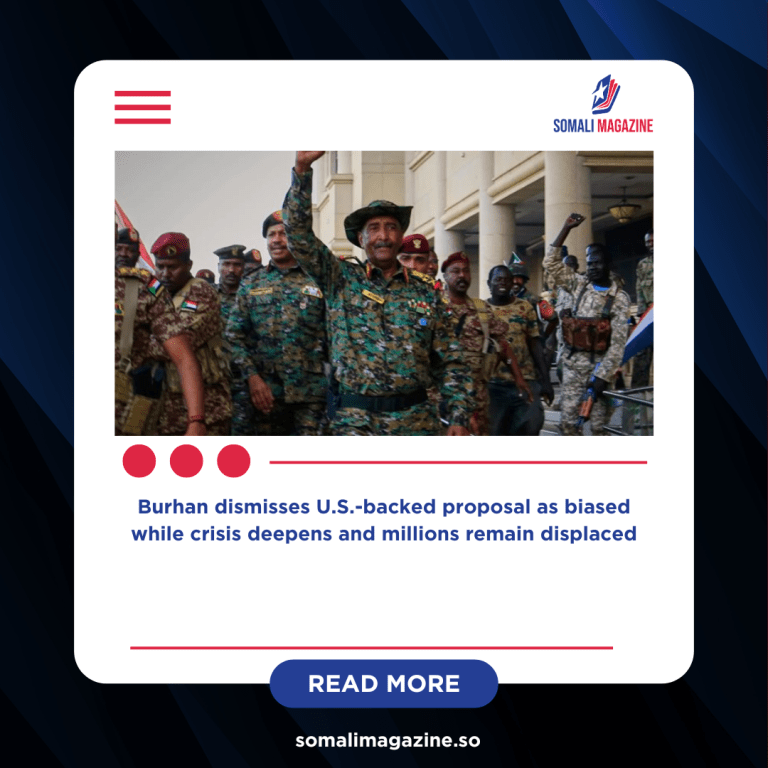 Sudan’s Army Chief Rejects Ceasefire Plan, Stalling Efforts to End Brutal War