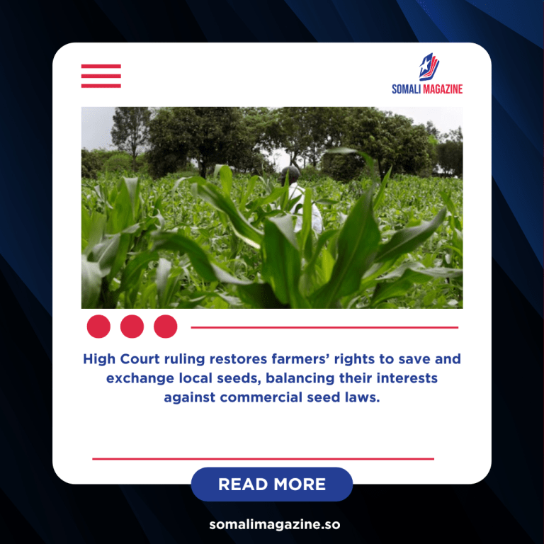 Kenya Farmers Win Landmark Case Protecting Traditional Seed Sharing