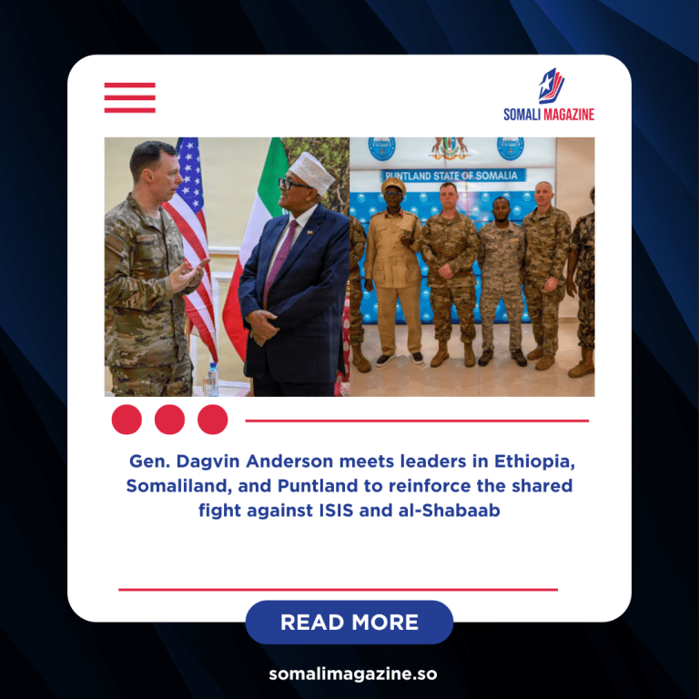 AFRICOM Commander Tours East Africa to Strengthen Counterterrorism Partnerships.