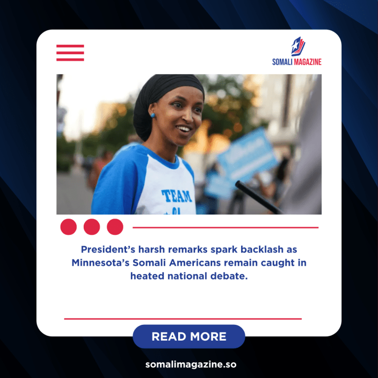 Ilhan Omar Fires Back as Trump Escalates Attacks on Somali Community