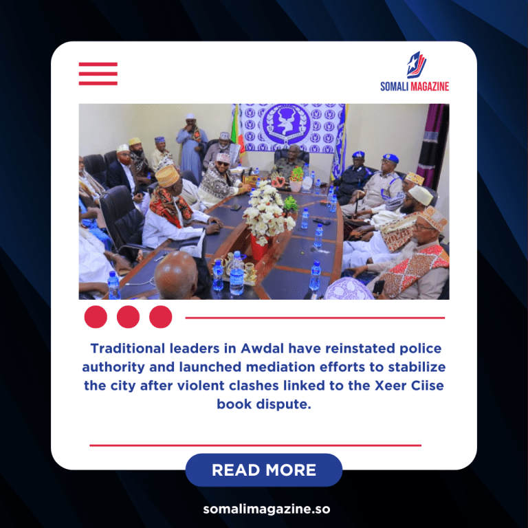 Elders Restore Security Control to Police as Borama Seeks Calm After Deadly Protests