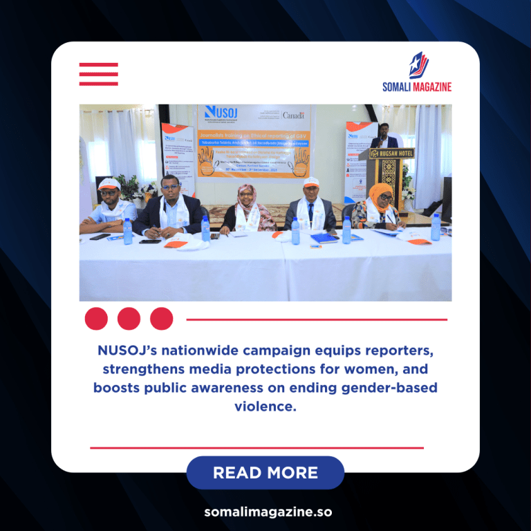 Somali Journalists Lead Powerful 16-Day Push for Safer, Fairer Newsrooms