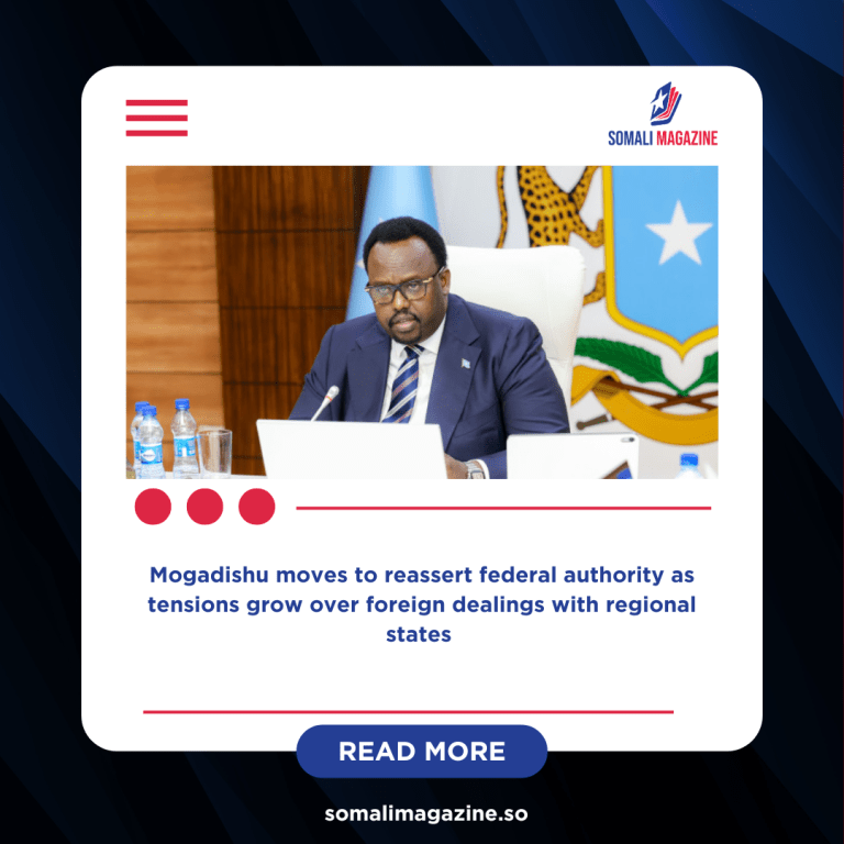 Somalia Cancels All UAE Agreements Amid Sovereignty Dispute